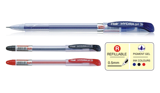 Flair Hydra Gel Pen Red (pack of 5)